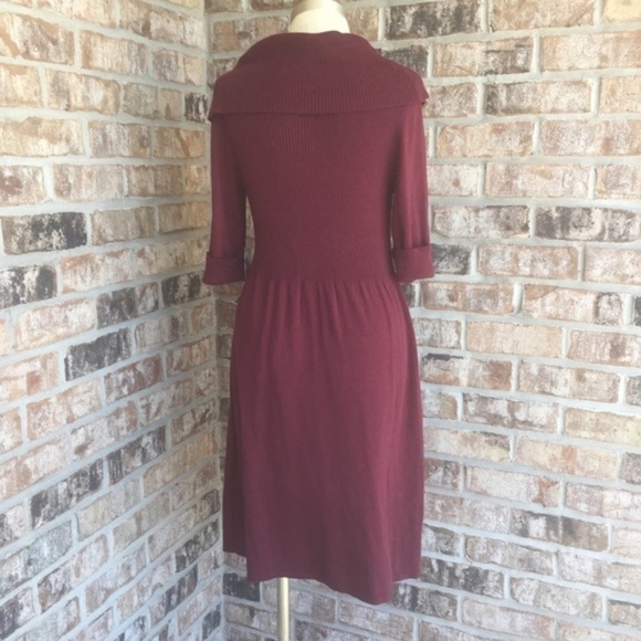 Evan-Picone Cowl Neck Long Sleeves Sweater Dress - Picture 4 of 7